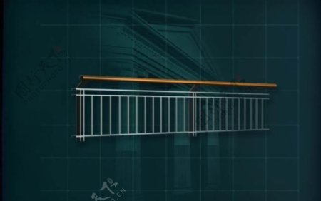 装饰构件之楼梯3D模型楼梯004