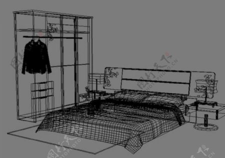 室内设计卧室3d素材装饰素材101