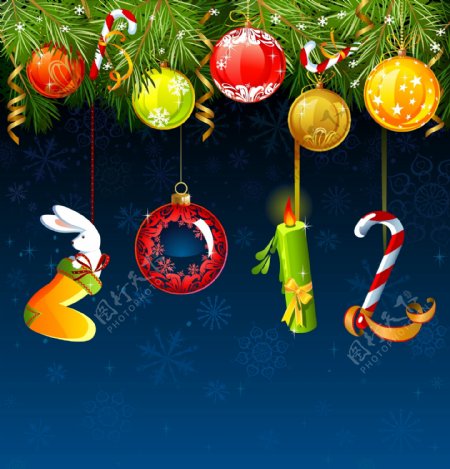 2012圣诞背景图片