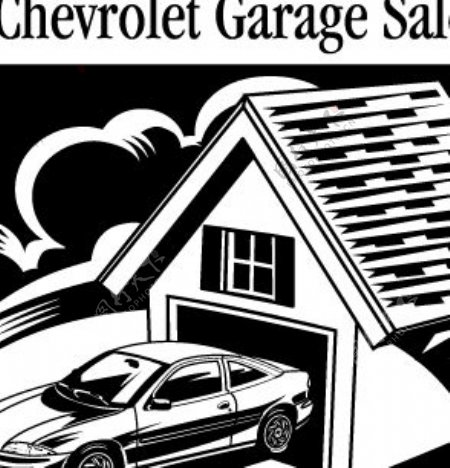 ChevroletGarageSalelogo设计欣赏雪佛兰车库销售标志设计欣赏