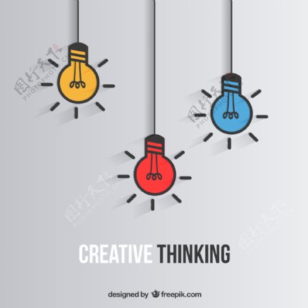 创造性思维灯泡