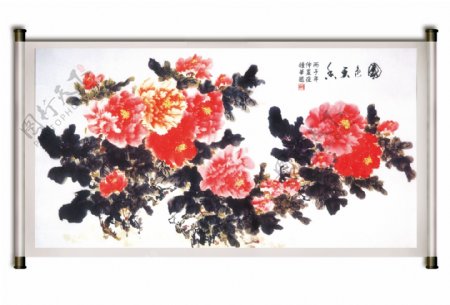 中国风国画牡丹图片