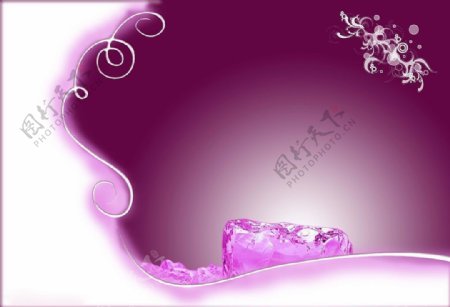 浪漫紫水晶背景图片