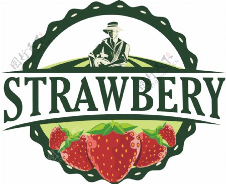 草莓商标