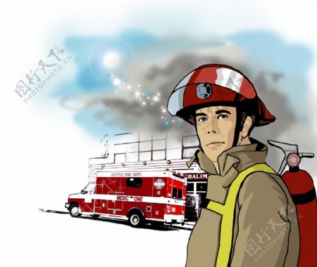 消防员漫画