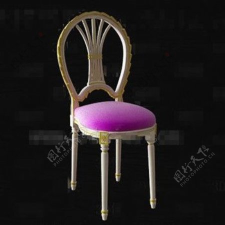 紫白木椅座