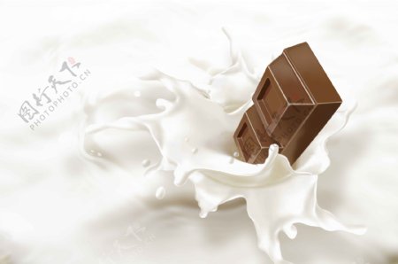 巧克力牛奶高清图片