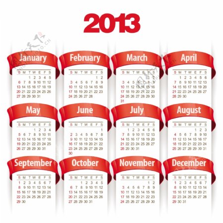 2013年日历设计