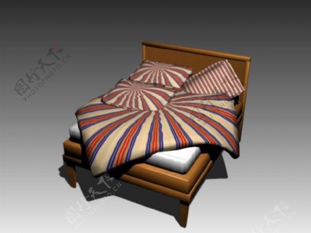 常见的床3d模型家具图片素材117