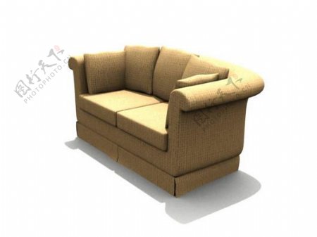 双人沙发3d模型沙发图片3