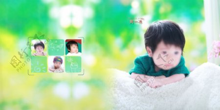 儿童相册炫彩设计高清PSD下载j