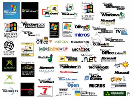 微软视窗标志office微软办公软件