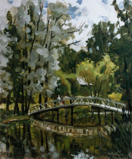 米哈伊洛夫斯基的银色柳树图片