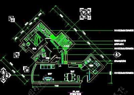 二居室实例现代简约场景cad详图A3例47