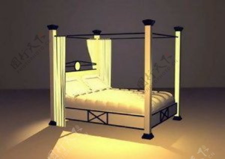 欧式床传统家具3D模型13