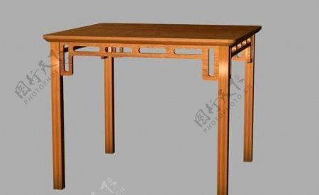 室内家具之明清桌子033D模型