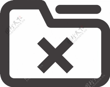 X冲程图标的文件夹