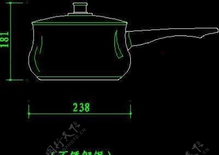厨房水槽厨具器皿CAD图块17