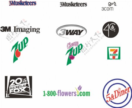 各类数字开头的logo标志图片