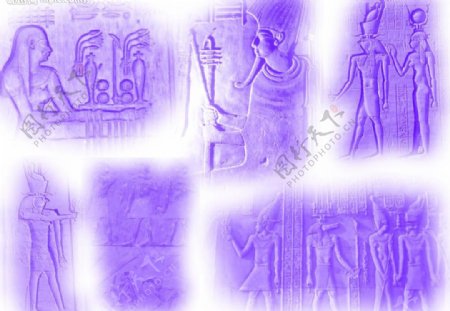 古埃及壁画笔刷图片