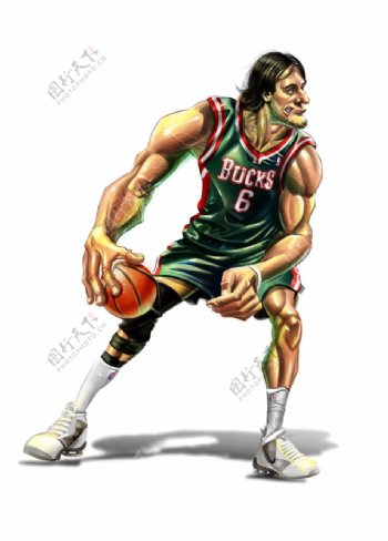 位图人物球星NBA博古特免费素材