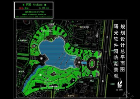 曙光软件园临湖绿化平面