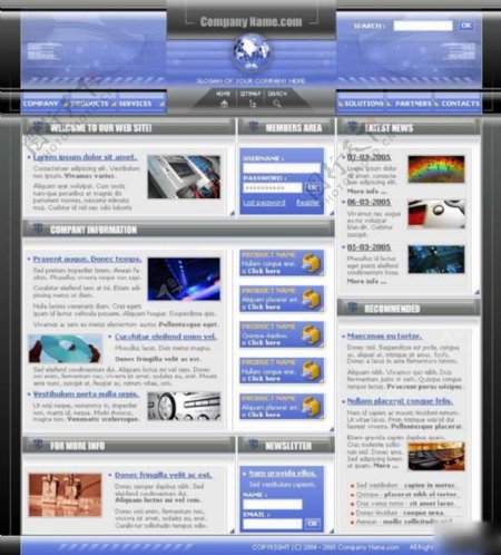电子产品外壳设计网站模板