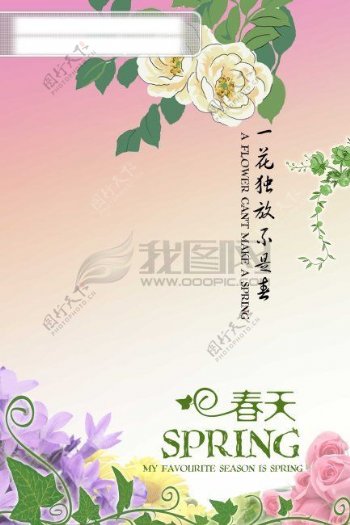 花纹春季海报