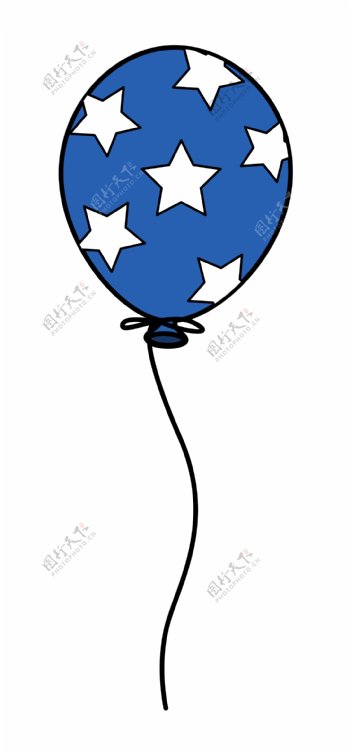 气球民主庆祝七月第四矢量插画