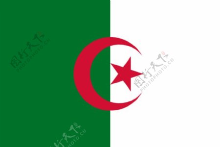 阿尔及利亚的剪贴画国旗