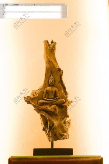 佛像中国风佛首祝福木质雕刻雕刻