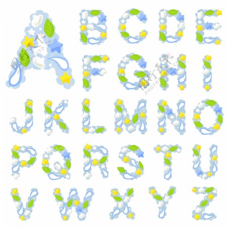 英文字母字体图片