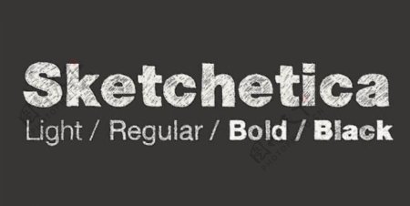 sketchetica系列字体下载图片