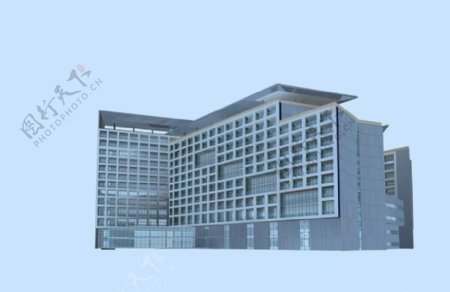 都市时尚小公建建筑3D模型