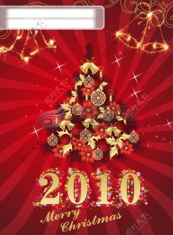 2010圣诞新年促销广告海报