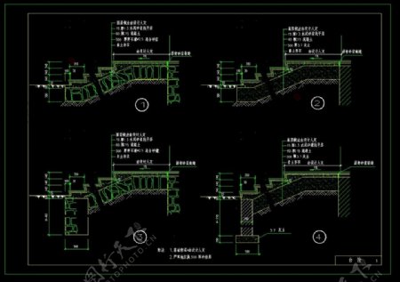 室外台阶详图CAD图集