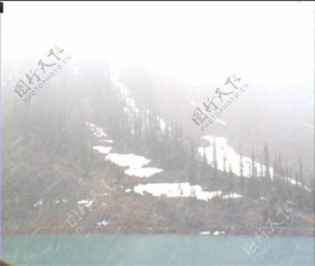 雪山雾景视频素材素材下载