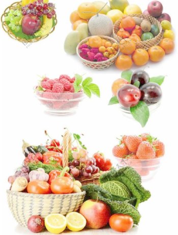 水果篮子蔬菜图片