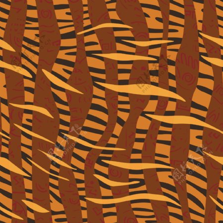 非洲装饰花纹背景图片