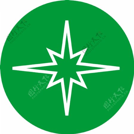 绿色星形图标