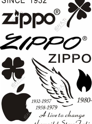 zippo矢量图合集图片
