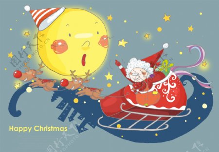 月亮和圣诞老人