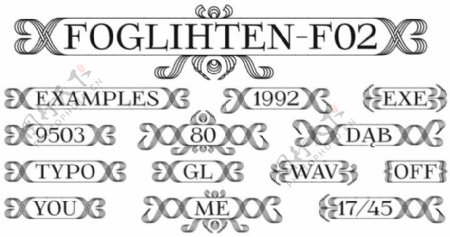 foglihtenfr02字体