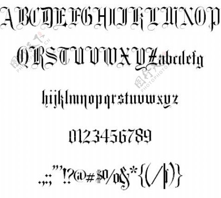 花式卡文本字体