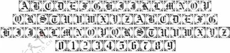 101仿古阿尔法II字体