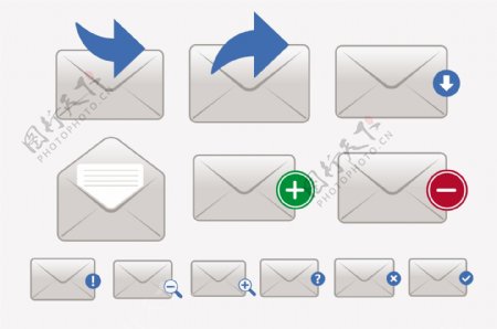 电子邮件图标矢量