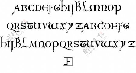 亚瑟王的字体