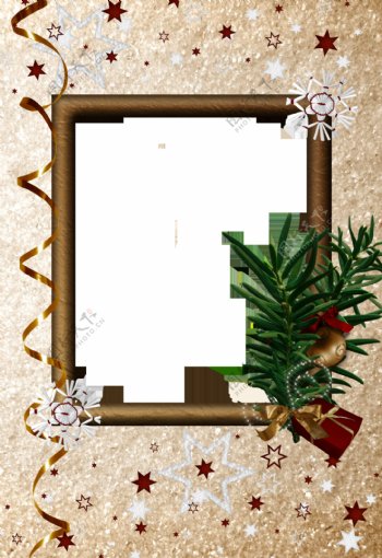 圣诞框架平面设计图图片