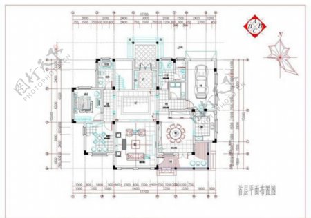 欧式别墅CAD图纸