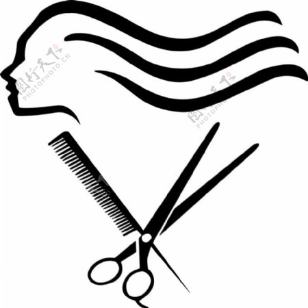理发店logo标志